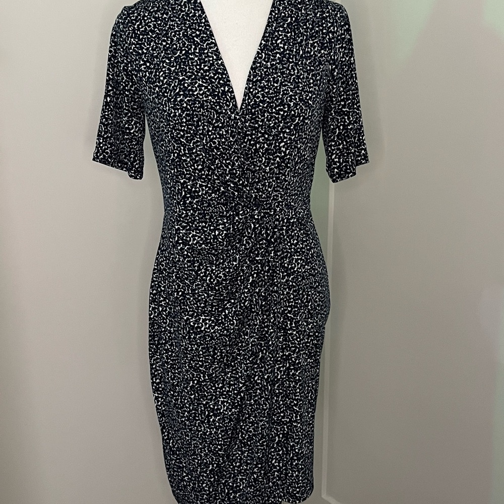 Blue Speckled Banana Republic Dress